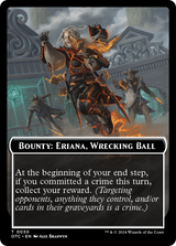 Bounty: Eriana, Wrecking Ball // Wanted! (TOTC-030) - Outlaws of Thunder Junction Commander Tokens Foil