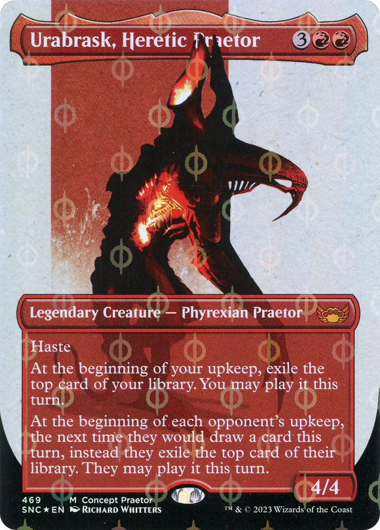 Urabrask, Heretic Praetor (Concept Praetor) (Step-And-Compleat Foil) [ONE - 469]
