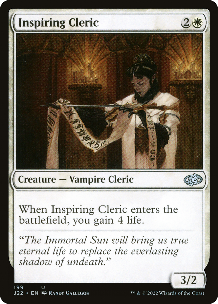 Inspiring Cleric [J22 - 199]