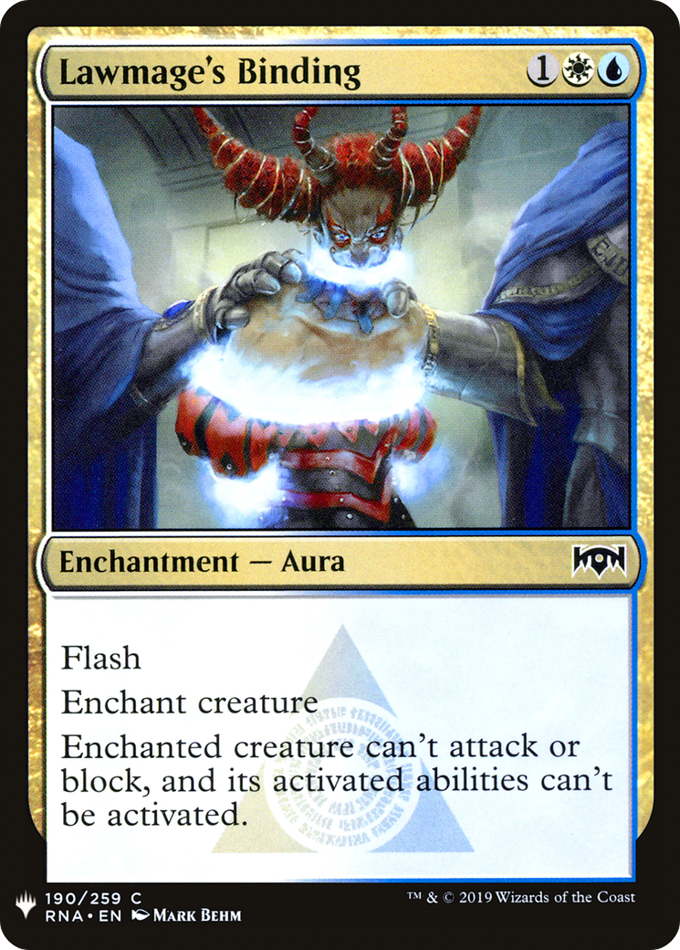 Lawmage's Binding (LIST-RNA-190) - The List