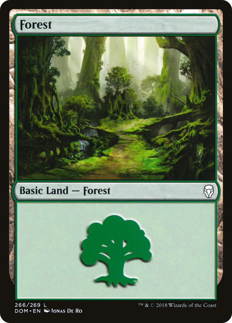 Forest (266) (DOM-266) - Dominaria Foil
