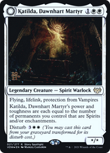 Katilda, Dawnhart Martyr (PRE-021) - Innistrad: Crimson Vow Promos: (Double Faced Transform) Foil
