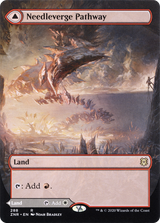 Needleverge Pathway (Borderless) (ZNR-288) - Zendikar Rising: (Showcase) Foil