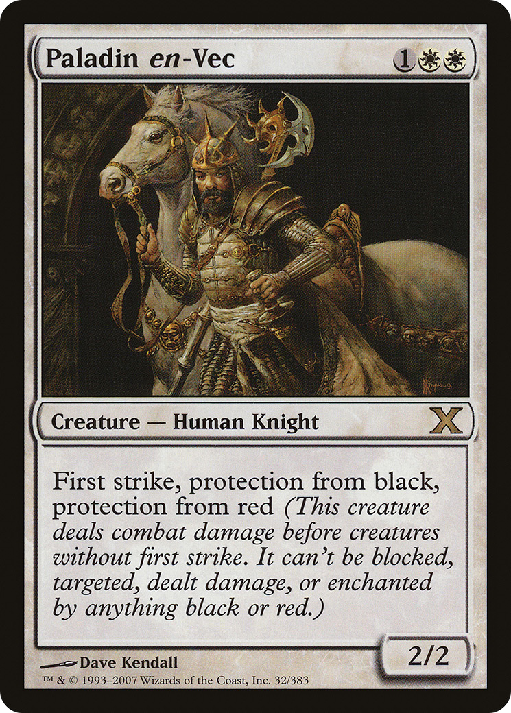 Paladin en-Vec (10E-032) - Tenth Edition