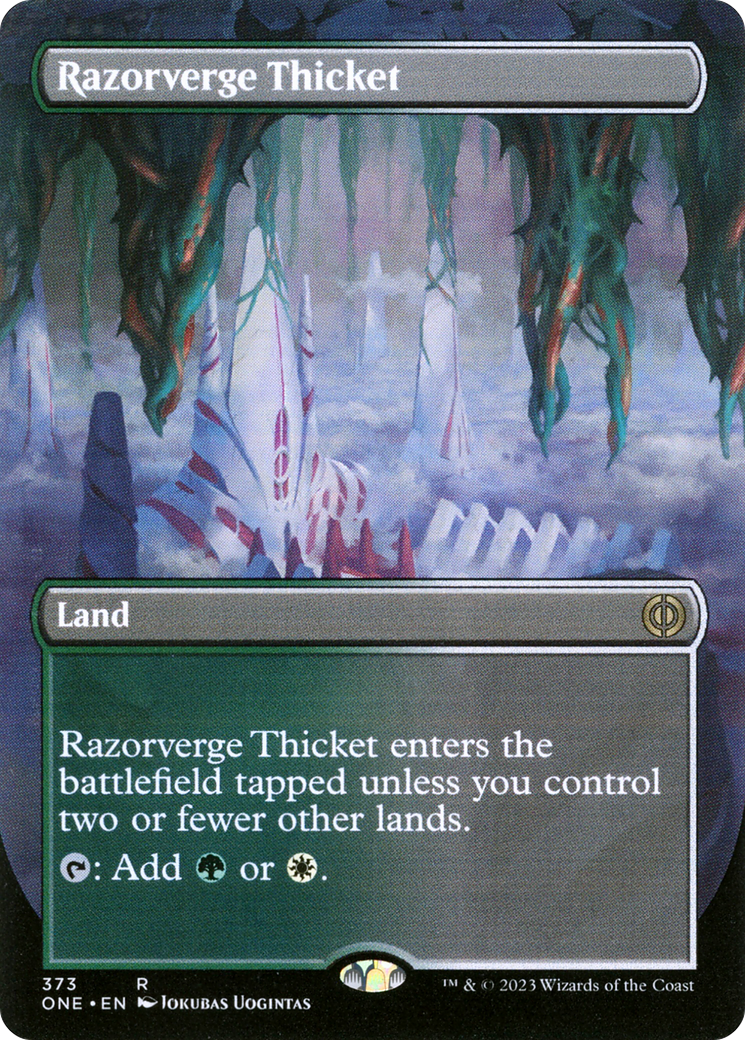 Razorverge Thicket (Borderless) [ONE - 373]