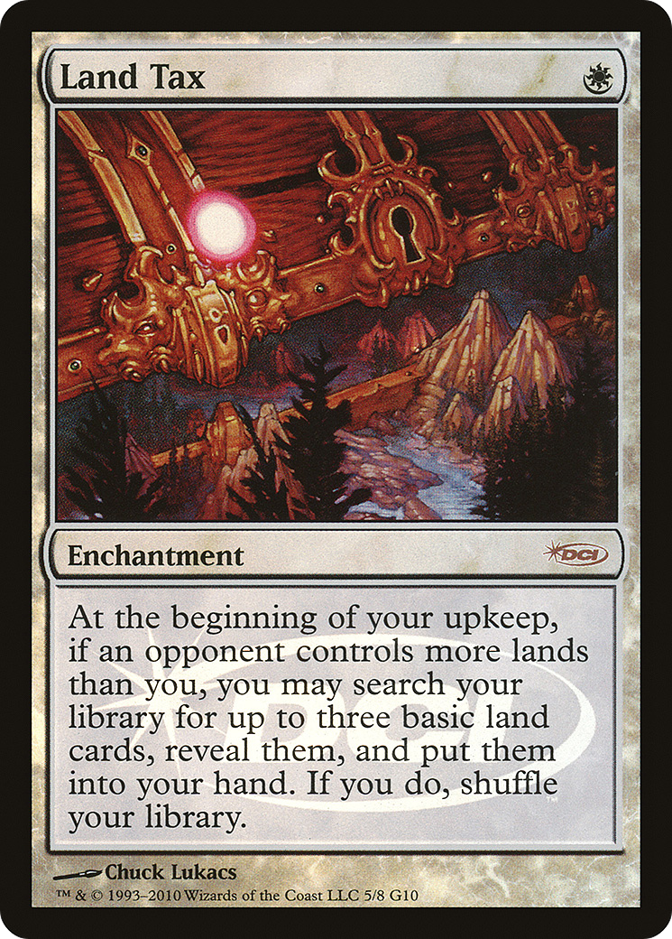 Land Tax (JDG-005) - Judge Gift Cards 2010 Foil