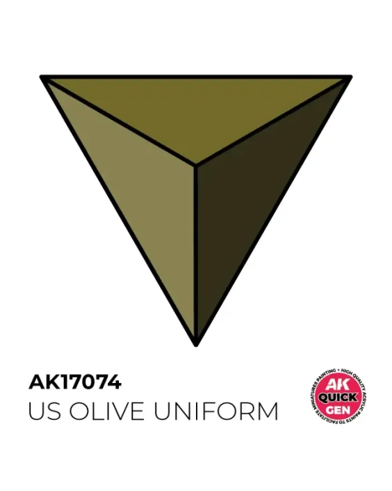 AK Interactive Quick Gen - Us Olive Uniform 18 ml
