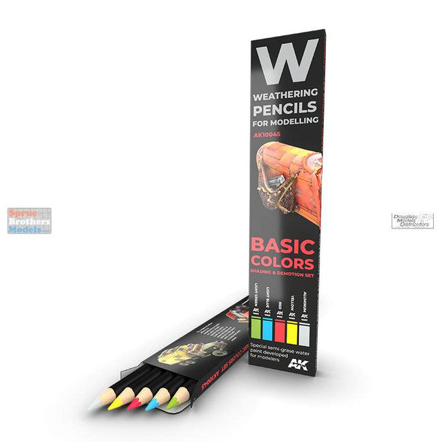 AK Interactive Weathering Pencil Set - Basics