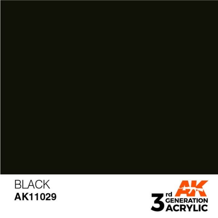 AK Interactive 3G Acrylic Black 17ml