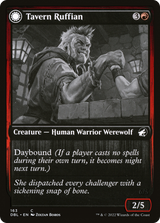 Tavern Ruffian (DBL-163) - Innistrad: Double Feature: (Double Faced Transform) Foil