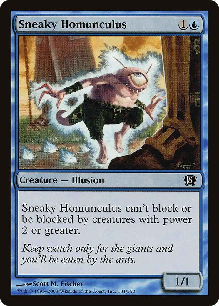 Sneaky Homunculus (8ED-101) - 8th Edition