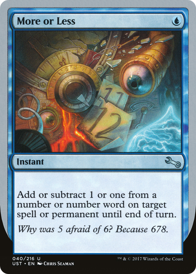 More or Less [UST - 40]