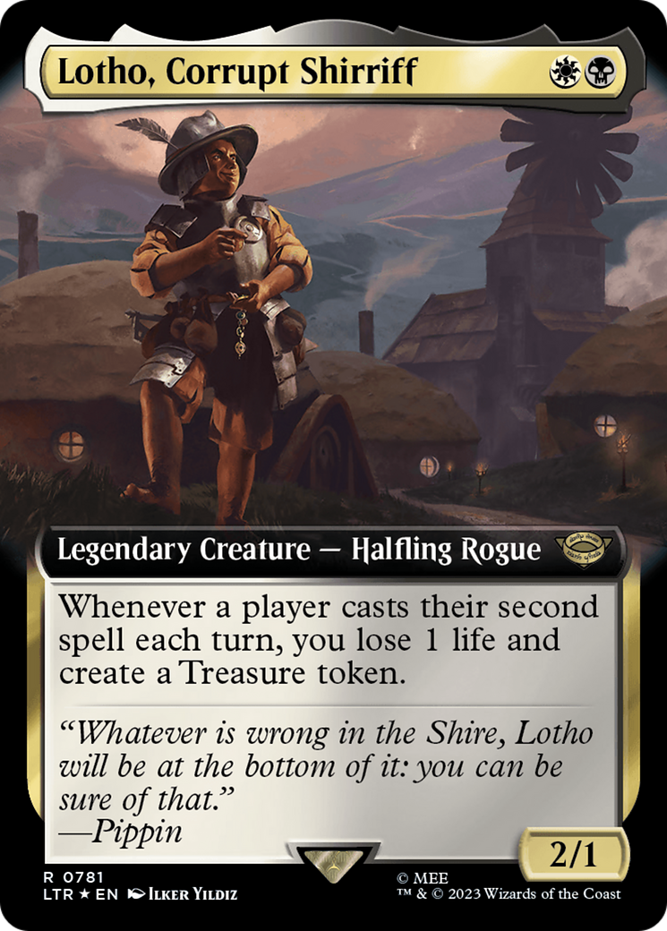 Lotho, Corrupt Shirriff (Extended Art) (Surge Foil) [LTR - 781]