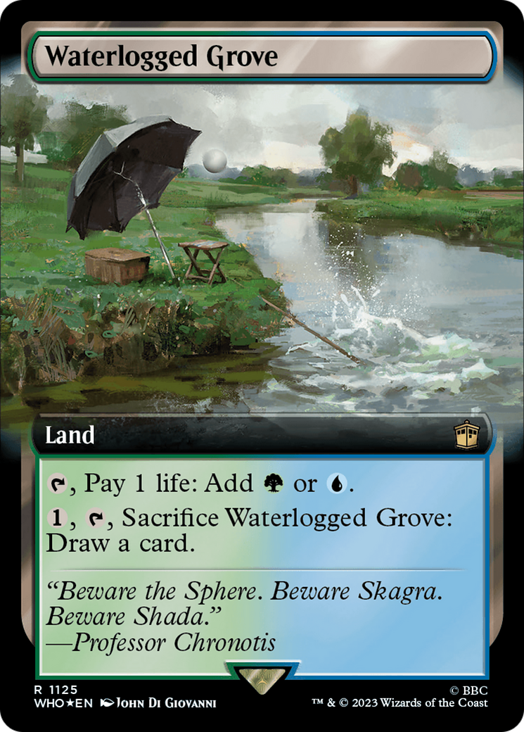Waterlogged Grove (Extended Art) (Surge Foil) (WHO-1125) - Doctor Who: (Extended Art) Foil