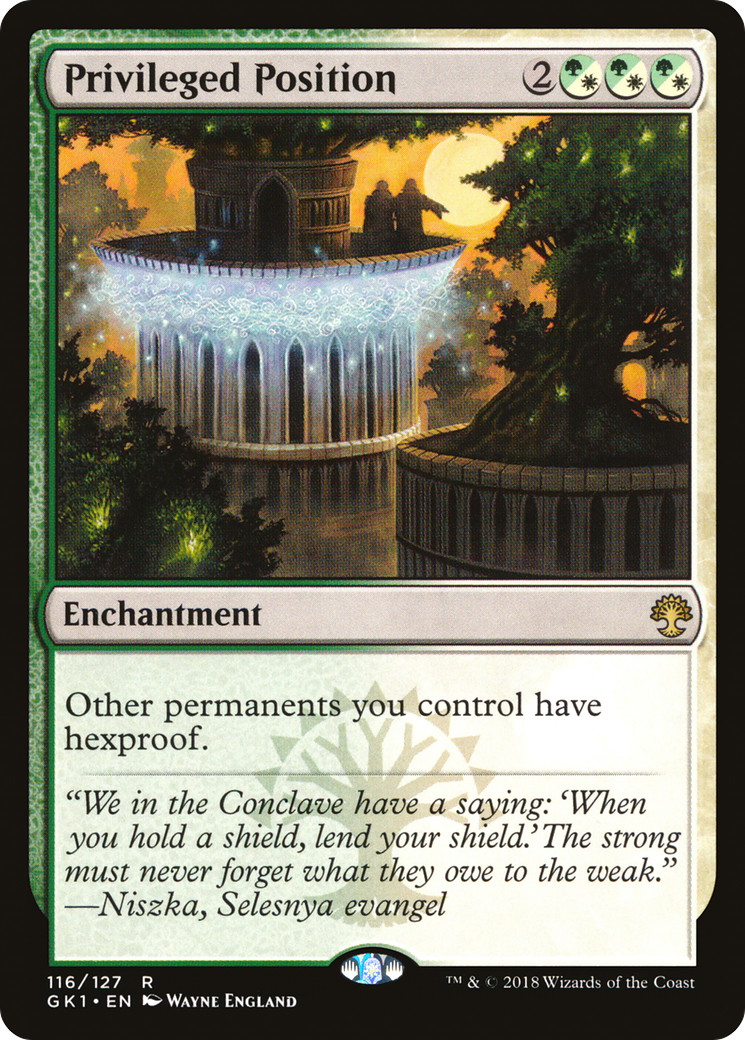 Privileged Position [GR1 - 116]
