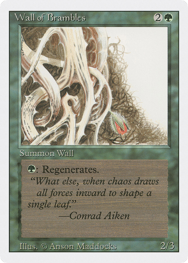Wall of Brambles [3ED - N/A]