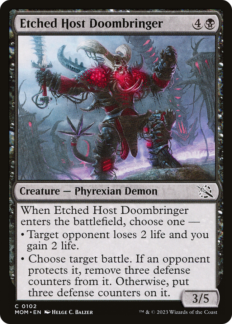 Etched Host Doombringer [MOM - 102]