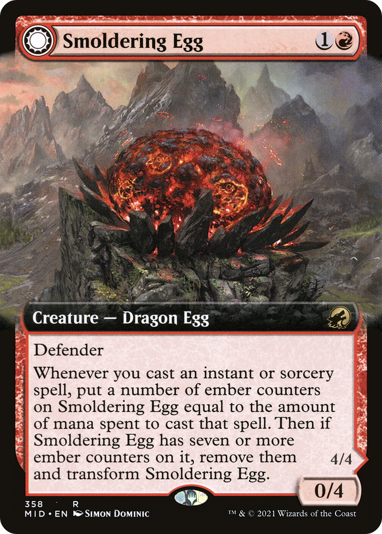Smoldering Egg (Extended Art) [MID - 358]