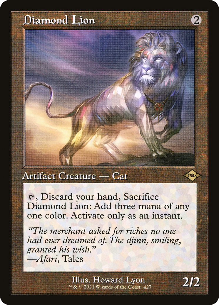Diamond Lion (Retro Frame) [MH2 - 427]