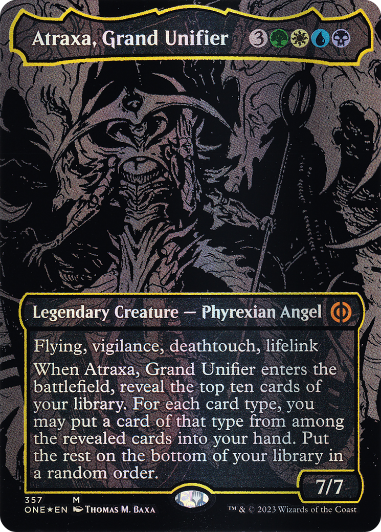 Atraxa, Grand Unifier (Oil Slick Raised Foil) [ONE - 357]