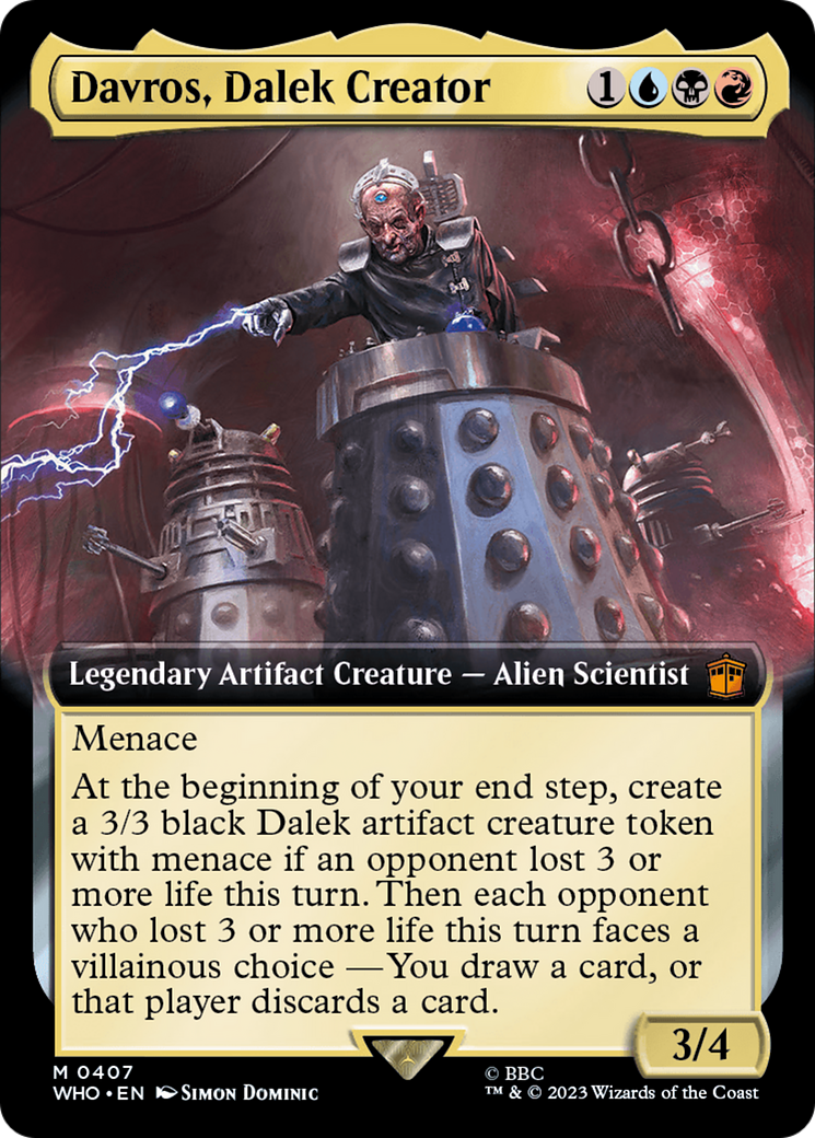 Davros, Dalek Creator (Extended Art) [WHO - 407]