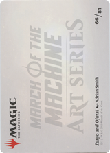 Zurgo and Ojutai // Zurgo and Ojutai (AMOM-066) - March of the Machine Art Series (Borderless) Foil