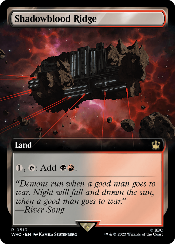 Shadowblood Ridge (Extended Art) (WHO-513) - Doctor Who: (Extended Art) Foil