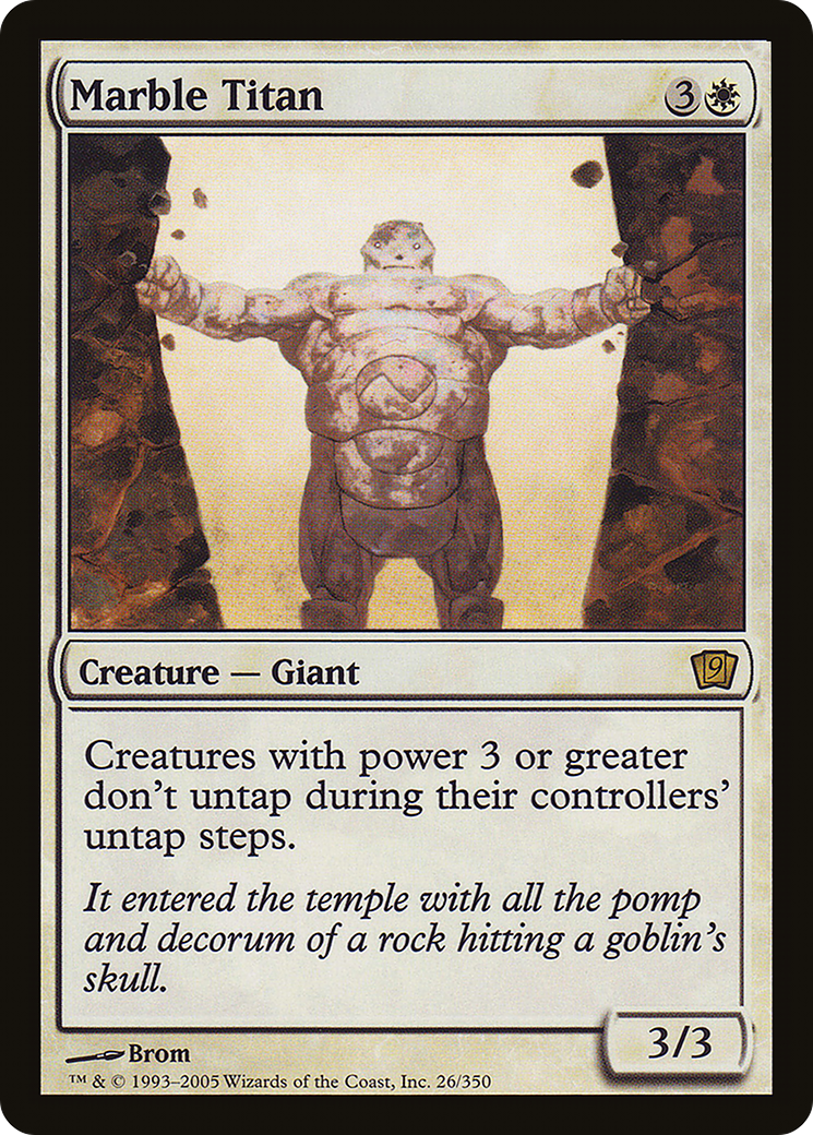 Marble Titan (9ED-026) - 9th Edition