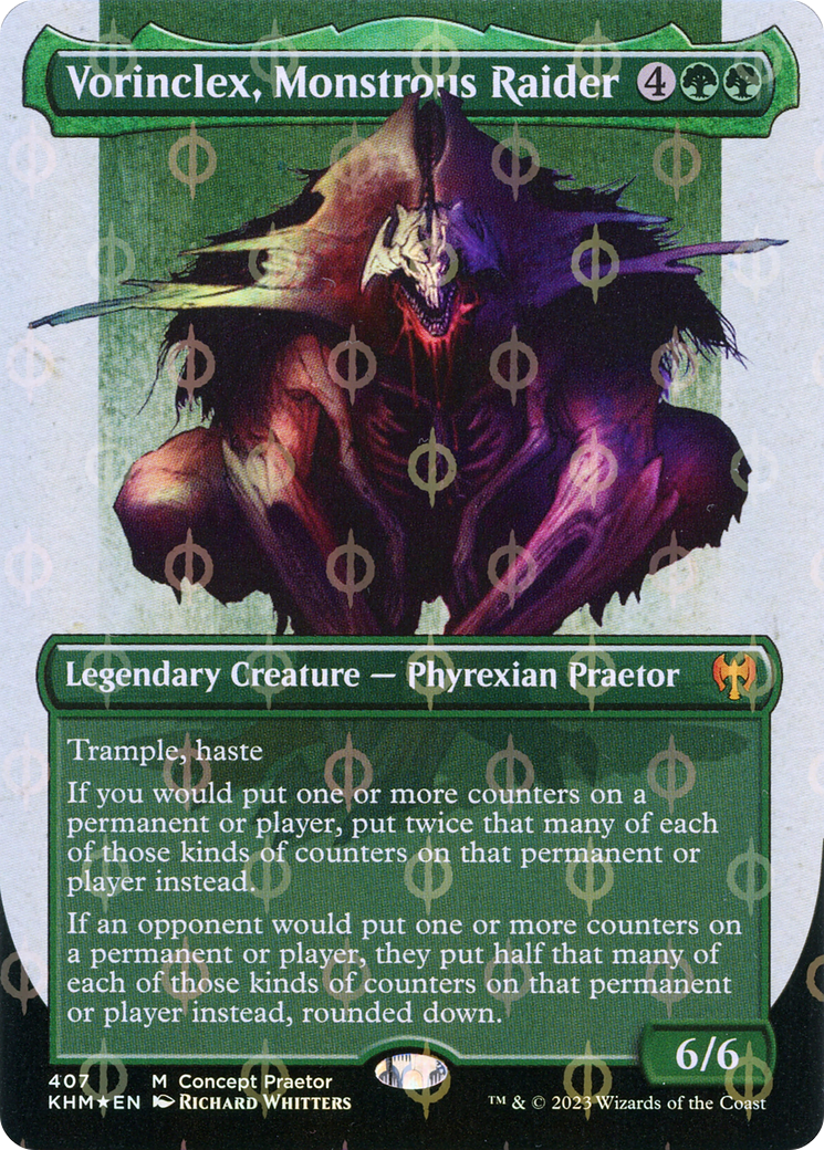 Vorinclex, Monstrous Raider (Concept Praetor) (Step-and-Compleat Foil) [ONE - 407]