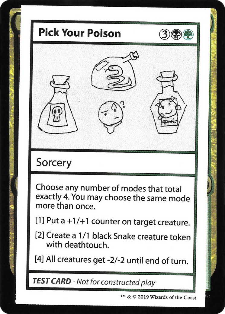 Pick Your Poison (No PW Symbol) [CMB1 - N/A]