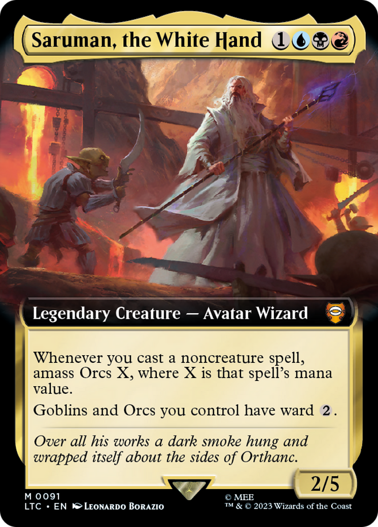 Saruman, the White Hand (Extended Art) [LTC - 91]