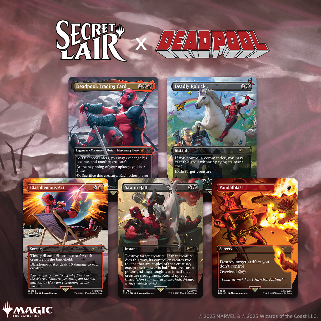 Secret Lair Drop: Secret Lair x Marvel's Deadpool - Rainbow Edition [SLD]
