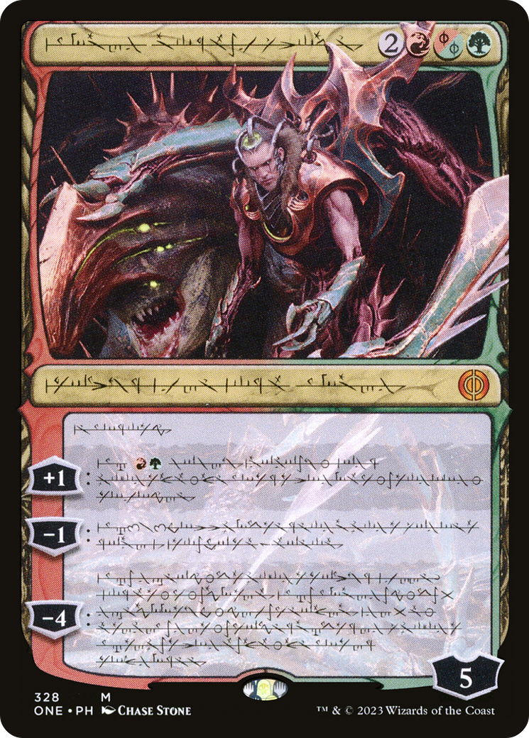 Lukka, Bound to Ruin (Phyrexian) [ONE - 328]