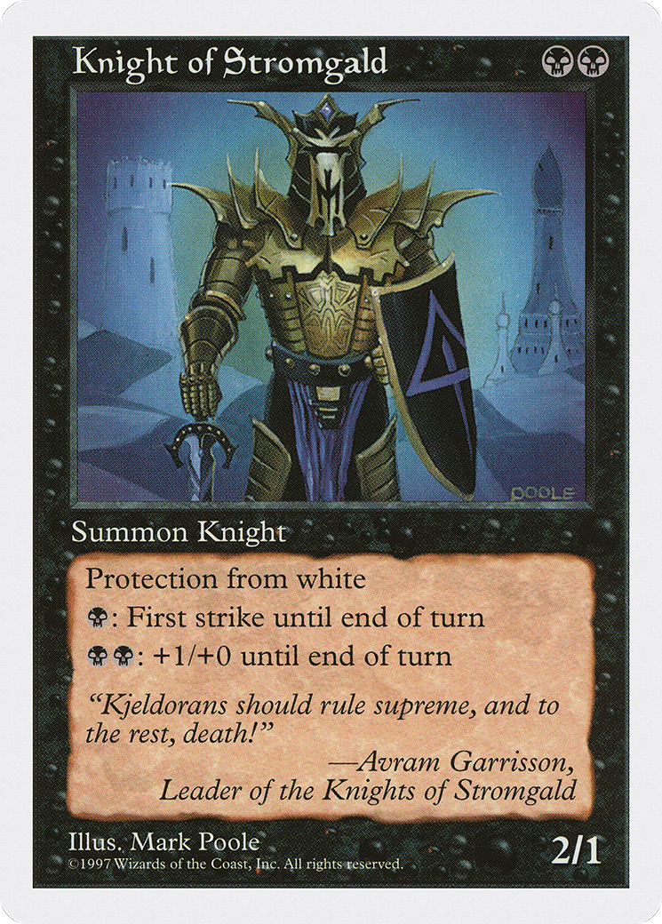 Knight of Stromgald [5ED - N/A]