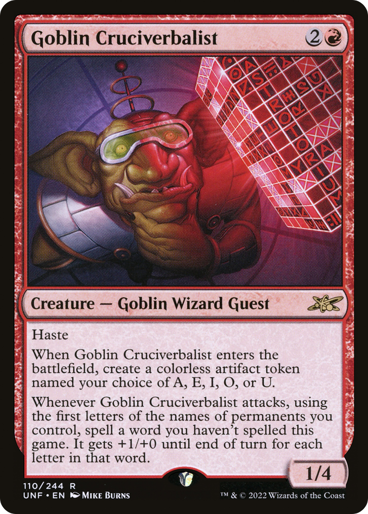 Goblin Cruciverbalist [UNF - 110]