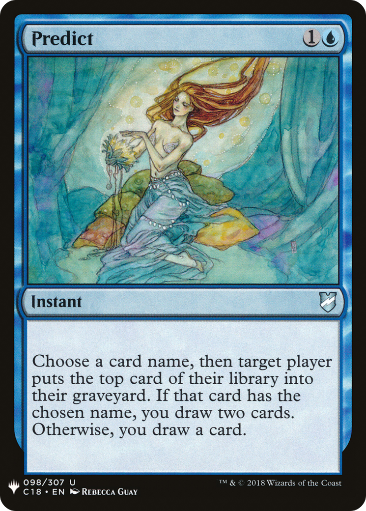 Predict [LIST - 98]