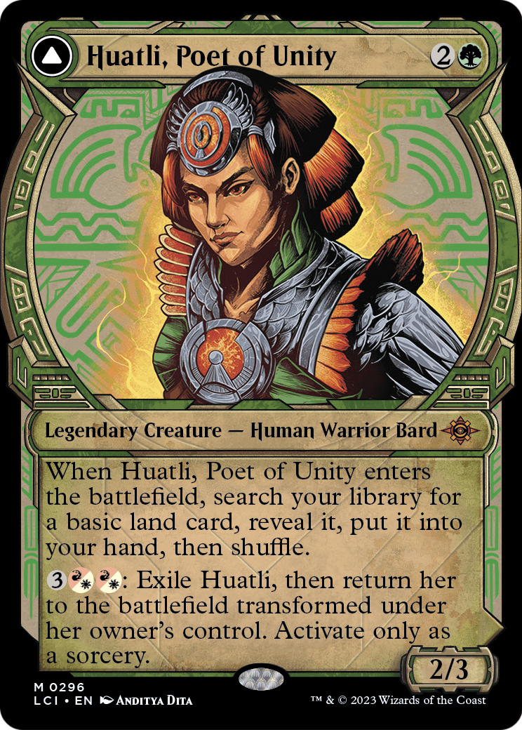 Huatli, Poet of Unity (Showcase) (LCI-296) - The Lost Caverns of Ixalan: (Showcase) Foil