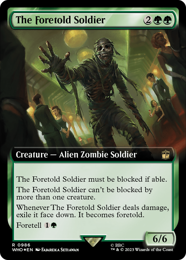 The Foretold Soldier (Extended Art) (Surge Foil) [WHO - 986]