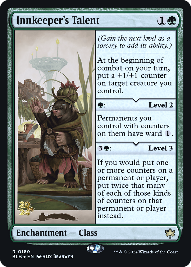 Innkeeper's Talent [PRE - 180]