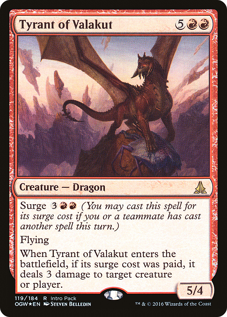 Tyrant of Valakut (UMP-119) - Oath of the Gatewatch Promos Foil