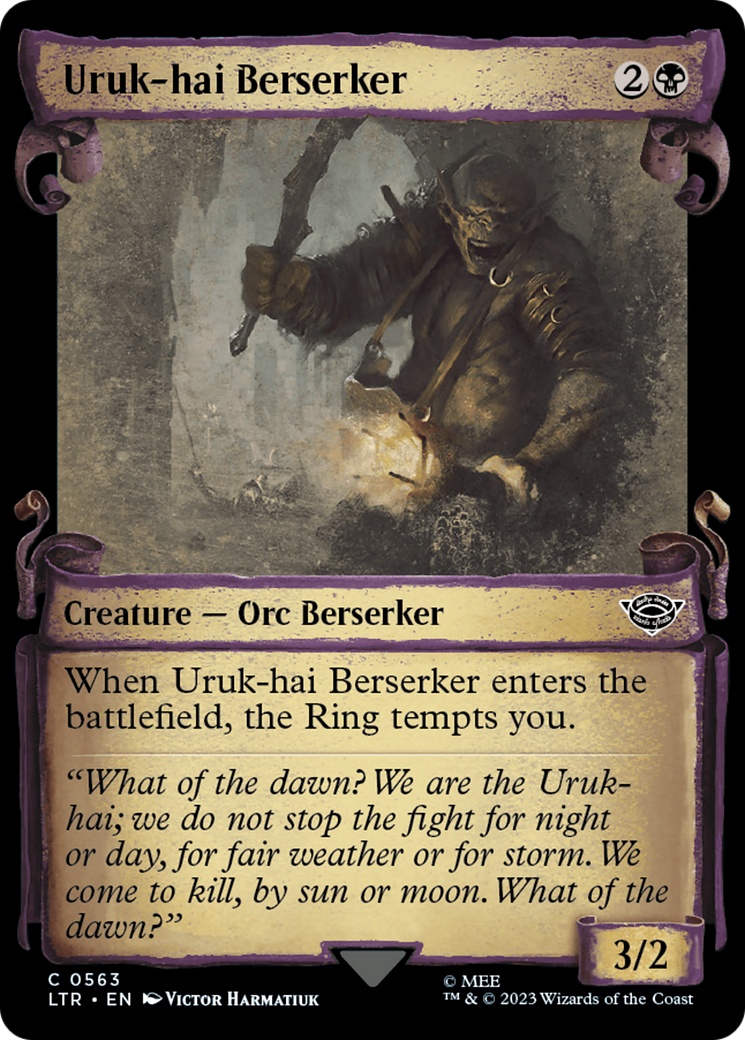 Uruk-hai Berserker (Showcase Scrolls) [LTR - 563]