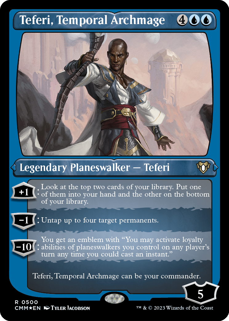 Teferi, Temporal Archmage (Foil Etched) [CMM - 500]