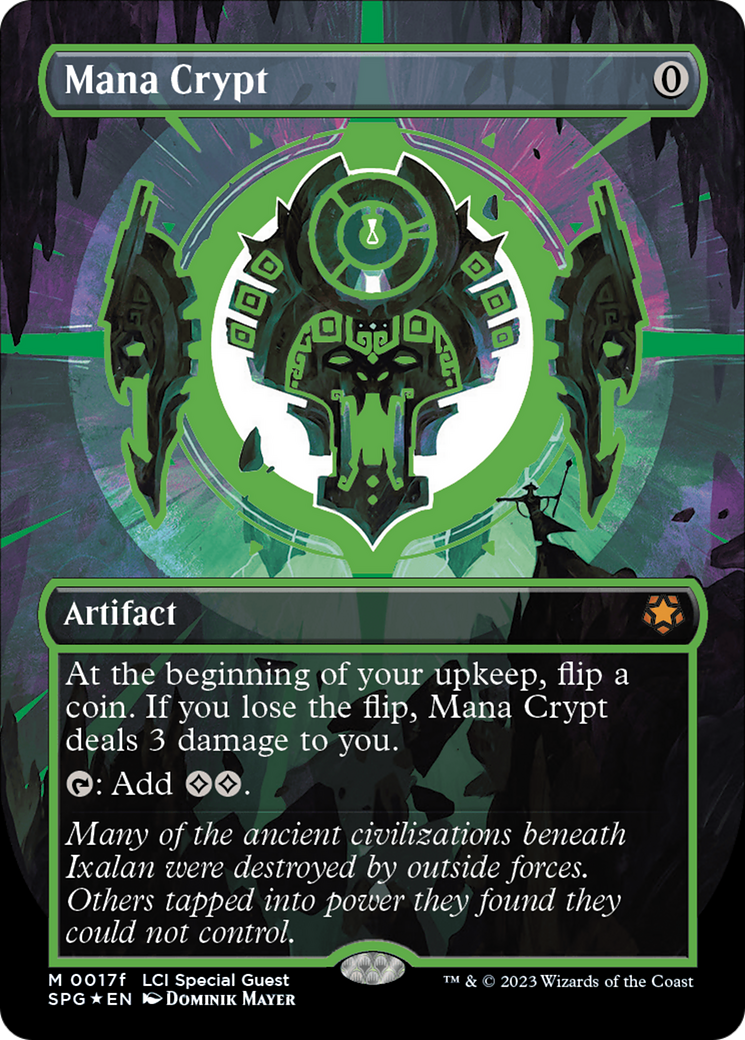 Mana Crypt (0017f) (Borderless) (SPG-17F) - Special Guests Foil