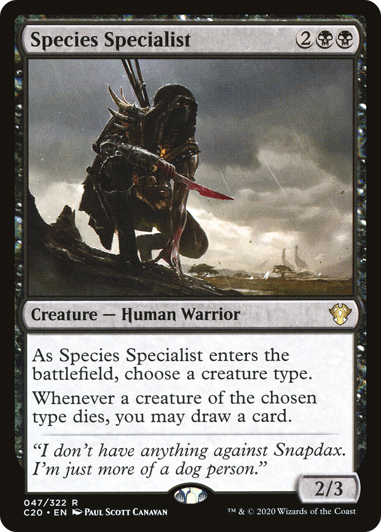 Species Specialist [C20 - 47]