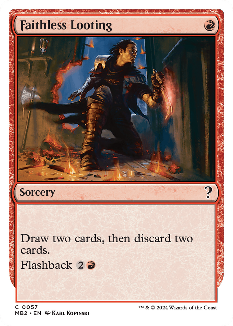 Faithless Looting (White Border) [MB2 - 57]