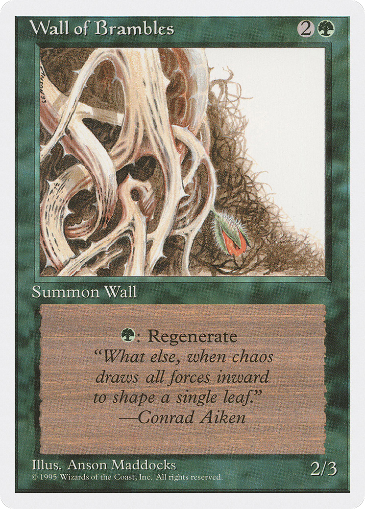 Wall of Brambles [4ED - N/A]