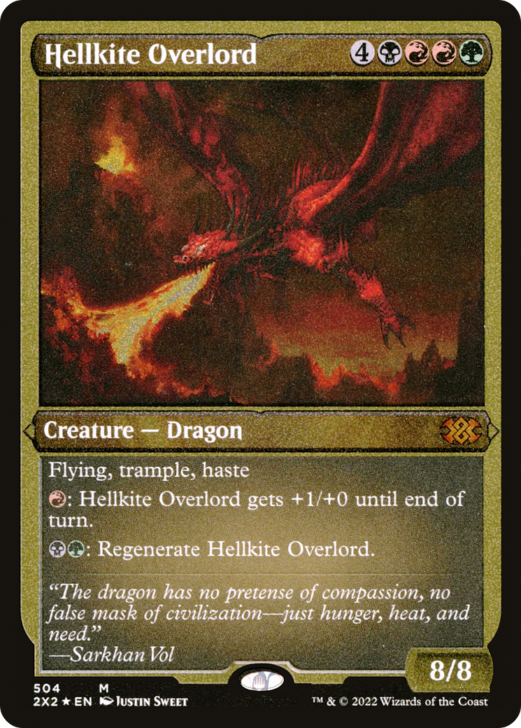 Hellkite Overlord (Foil Etched) [2X2 - 504]