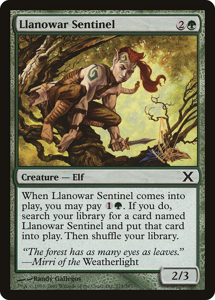 Llanowar Sentinel [10E - 275]