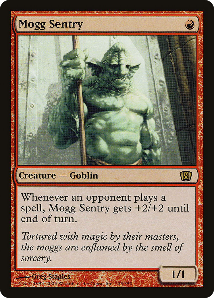 Mogg Sentry (8ED-203) - 8th Edition Foil
