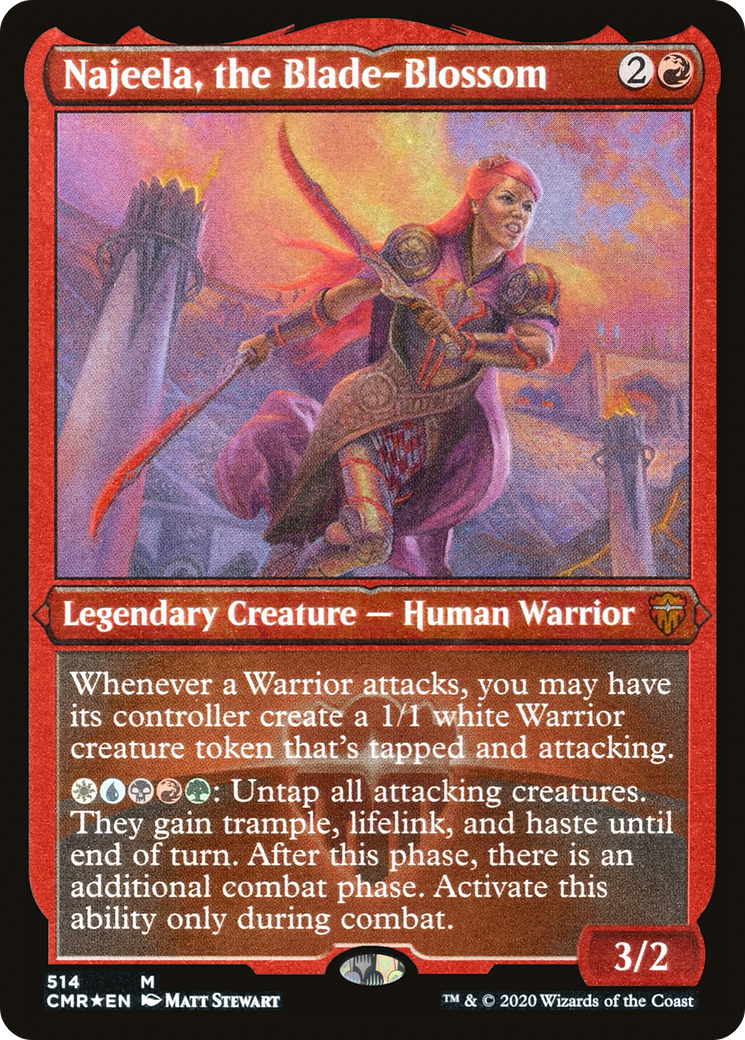 Najeela, the Blade-Blossom (Foil Etched) [CMR - 514]